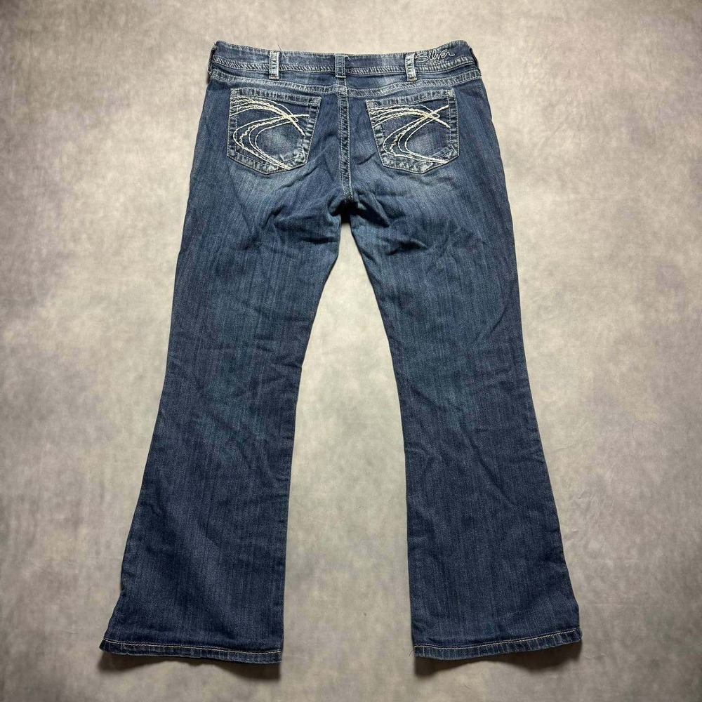 Silver Jeans Suki Bootcut Women 34 Medium Wash  Y2K Contrast Stitch